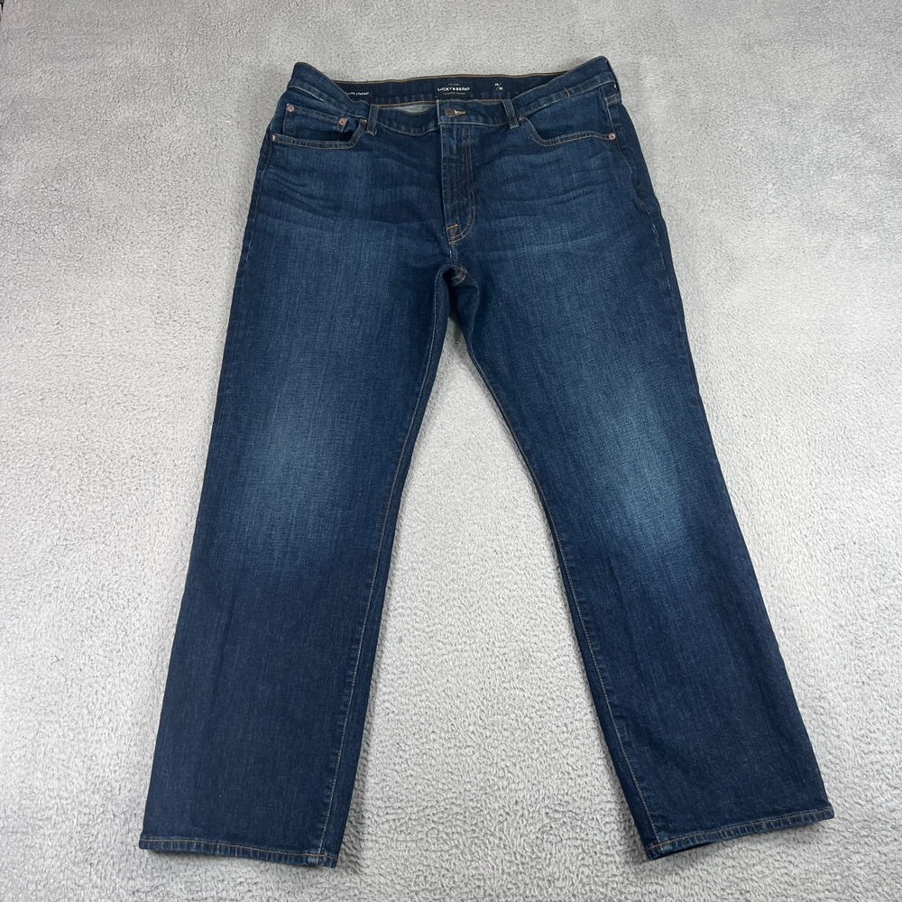 Lucky Brand 181 Relaxed Straight Leg Jeans Mens 40x31" Tag38x30 Dark Wash